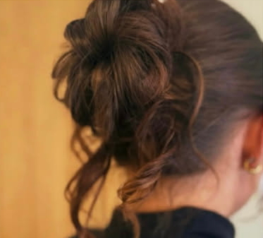 Bridal hair upstyle